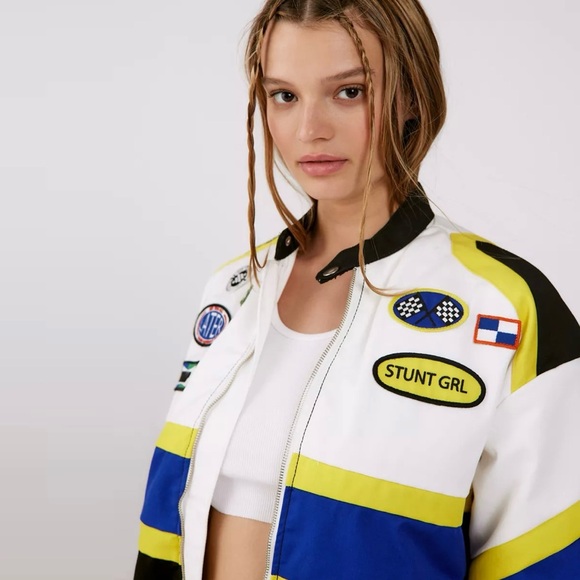 Urban Outfitters Della Racing Jacket. NWOT - Picture 9 of 15